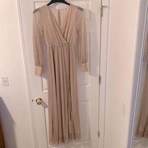 NWOT Baltic Born Abigail Champagne Gown